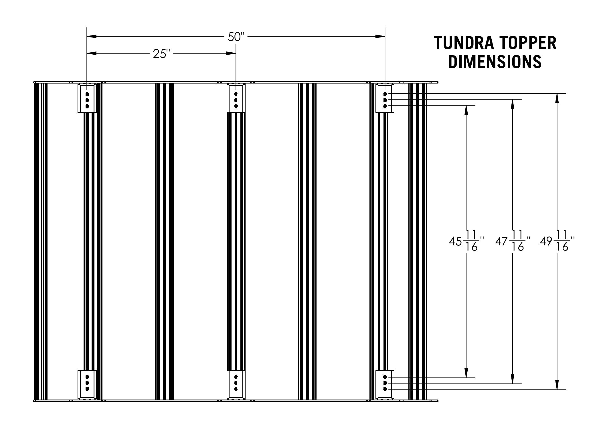 Toyota Tundra 3rd Gen (2007+) Bed Rack - DRIFTR Topper (Add-on)