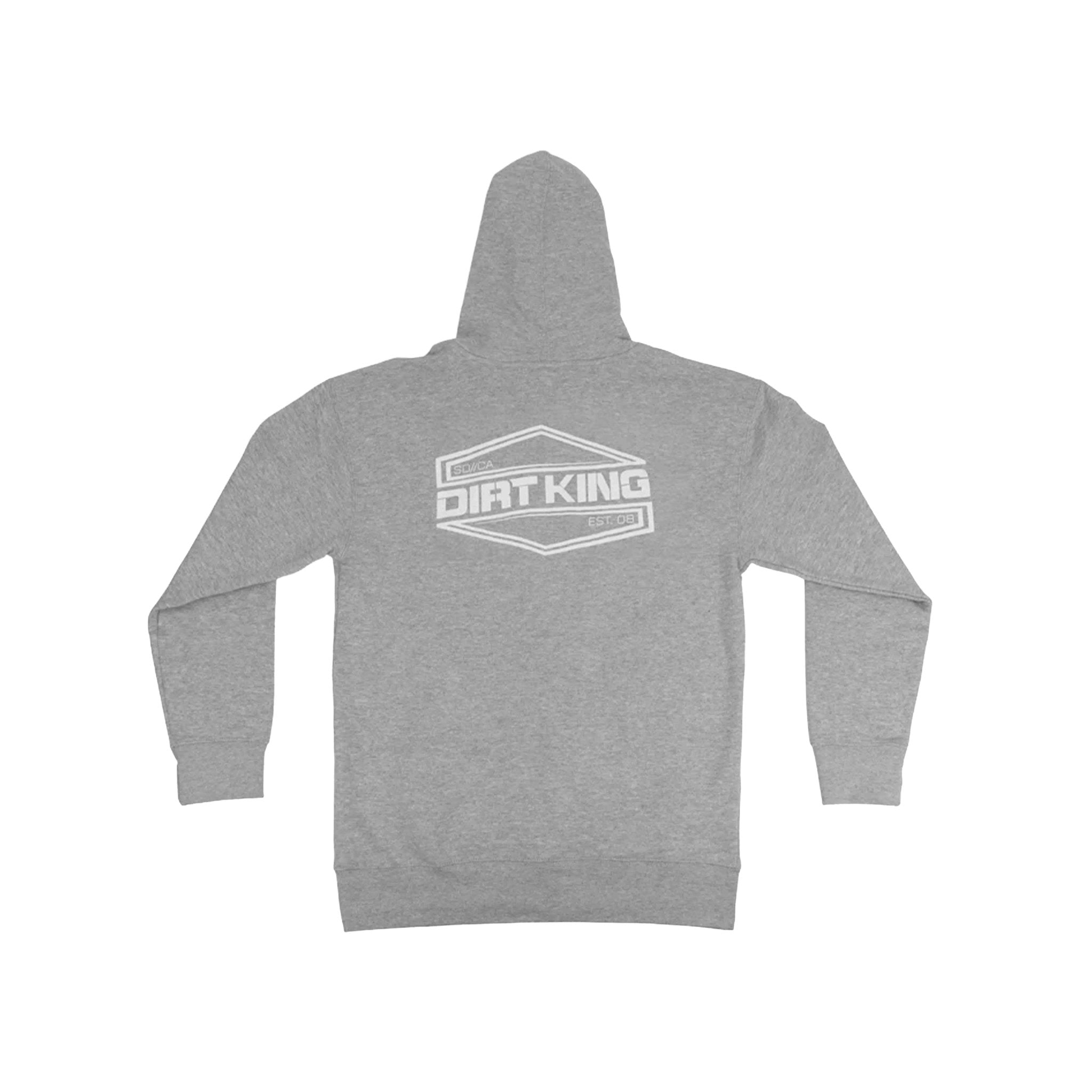 Light Heather Grey Zip Up Hoodie