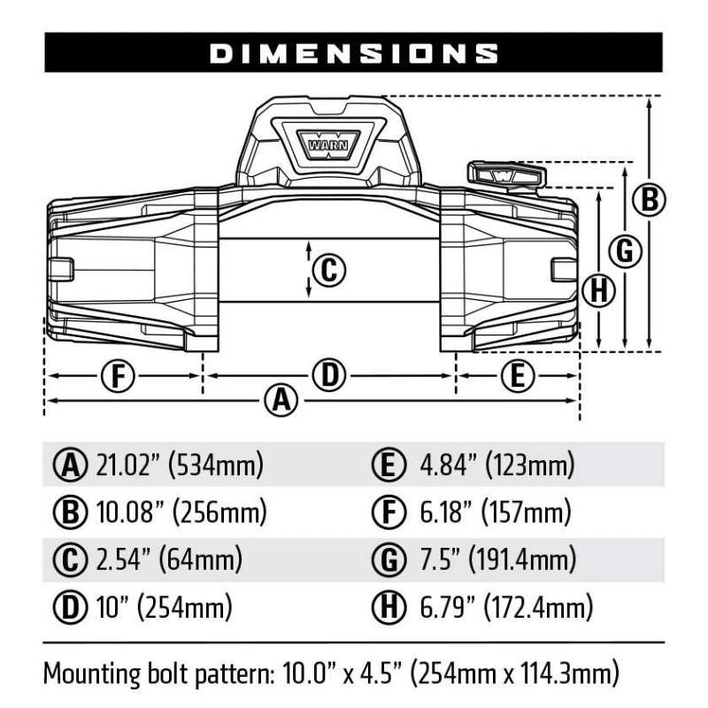 Warn VR EVO 10 Winch